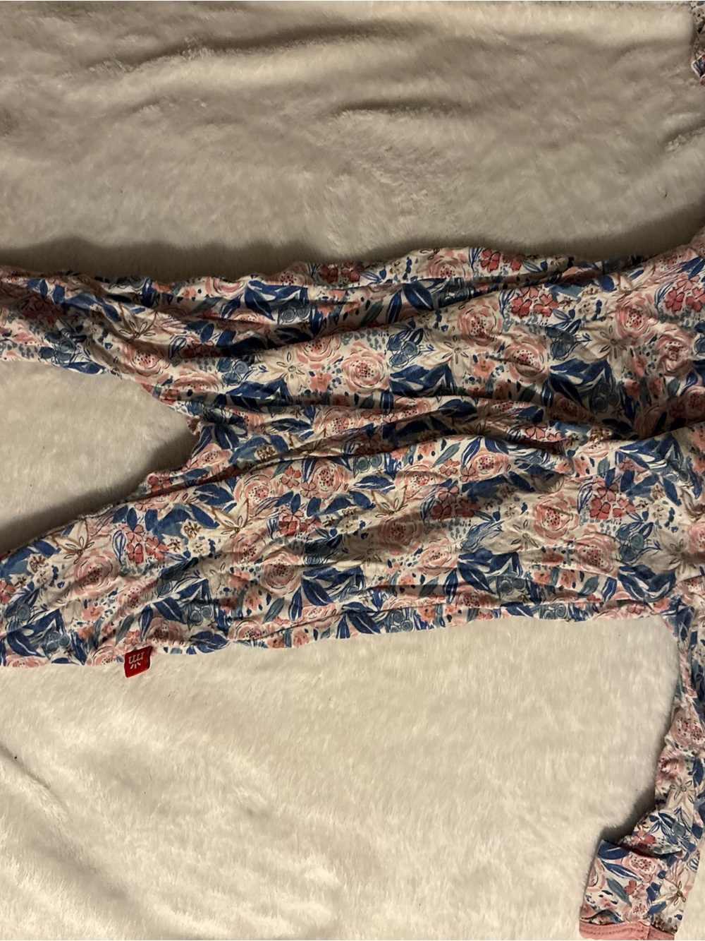 Magnetic Me Floral Pajama Set - Pink & Blue